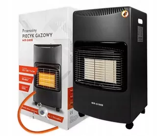 Mirpol plynový ohrievač 4200 W čierny 430 x 730 mm